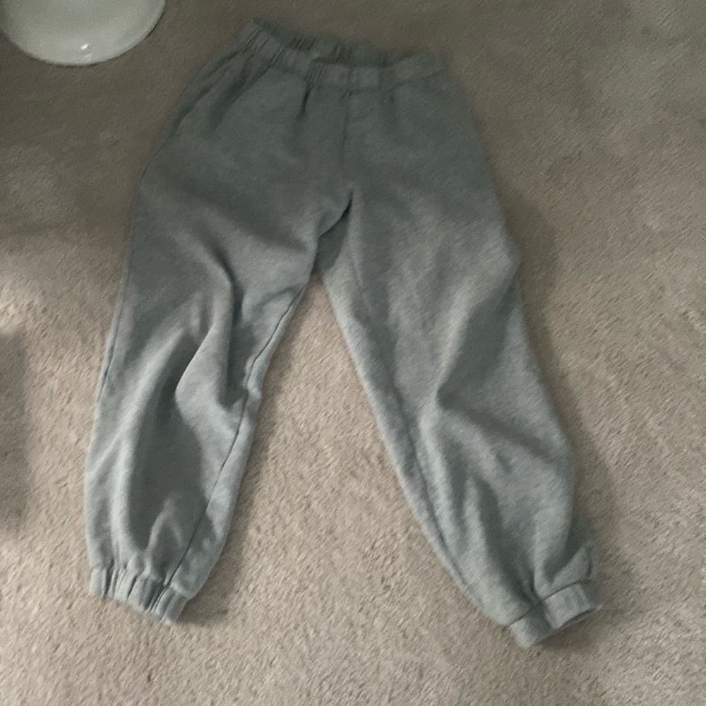 John Galt Brandy Melville Grey Fleece Loose Fit Women's Sweatpants
